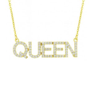 .33TCW Diamond  QUEEN   18" Necklace 10KT/25MM