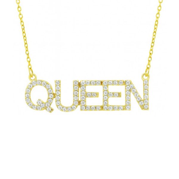 .33TCW Diamond  QUEEN   18" Necklace 10KT/25MM