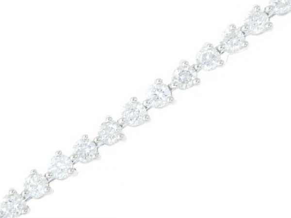 2.40TCW Diamond Claw Set Tennis Bracelet 14KT WG     **CLEARANCE-FINAL SALE**