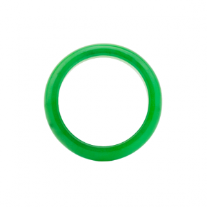 4MM Genuine Jade Dome Band/SIZE 7*    **Colour & Quality Enhanced**