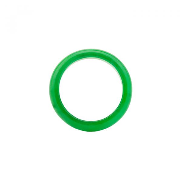 4MM Genuine Jade Dome Band/SIZE 7*    **Colour & Quality Enhanced**