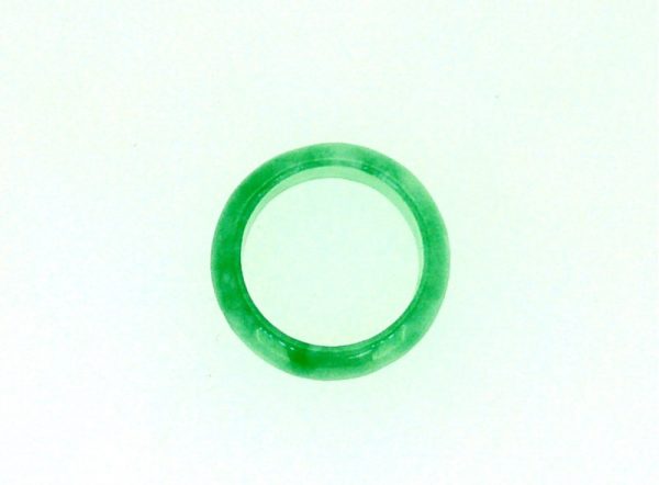 7MM Genuine Jade Dome Band/SIZE 7*   **Colour & Quality Enhanced**