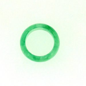 7MM Genuine Jade Dome Band/SIZE 5*   **Colour & Quality Enhanced**