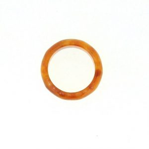 6MM Genuine Jade Golden Colour Dome Band/SIZE 7*   **Colour & Quality Enhanced**