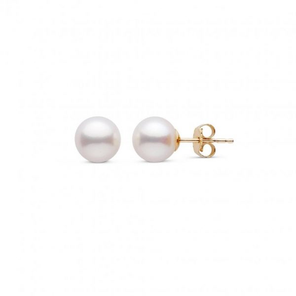 4MM Cultured Pearl Stud Earrings 14KT      *FINAL SALE*