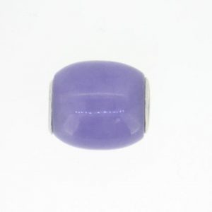 Genuine Lavender Jade Enhanced Barrel Slider Pendant 14KT/12MM   **Colour & Quality Enhanced**    *CLEARANCE-FINAL SALE*