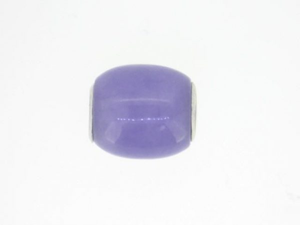 Genuine Lavender Jade Enhanced Barrel Slider Pendant 14KT/12MM   **Colour & Quality Enhanced**    *CLEARANCE-FINAL SALE*