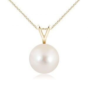 7.5-8MM Cultured Pearl Pendant with 18" Chain 10KT