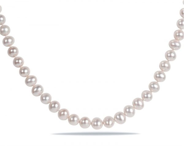 5.5-6MM 18" Strand Cultured Pearls 14KT Safety Clasp