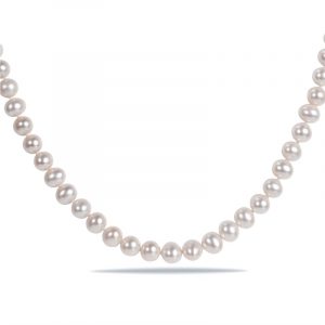8.5-9MM  18" Strand Cultured Pearls 14KT Clasp