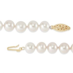 6.5-7MM 18" Strand Cultured Pearls 14KT Clasp