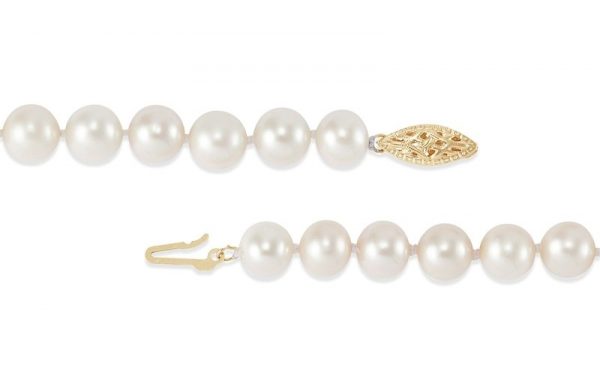6.5-7MM 18" Strand Cultured Pearls 14KT Clasp