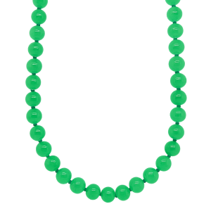 Genuine Jade Enhanced 7.5-8MM Bead 18" Necklace 14KT Clasp    **Colour & Quality Enhanced**
