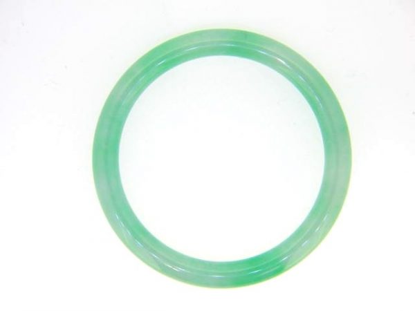 8MM Genuine Jade Tube Bangle/74MM **Colour & Quality Enhanced**