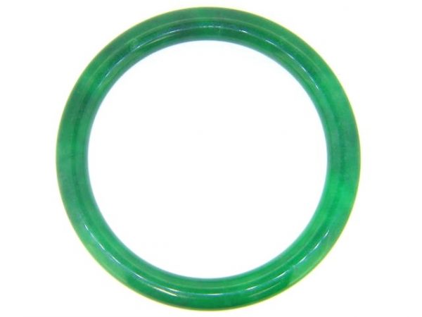 9MM Genuine Jade Tube Bangle/76MM **Colour & Quality Enhanced**