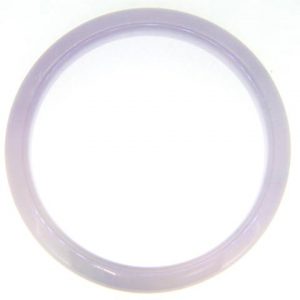 8MM Genuine Lavender Jade Tube Bangle/75MM **Colour & Quality Enhanced**