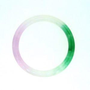 7MM Genuine Jade Multi Colour Tube Bangle/74MM **Colour & Quality Enhanced**