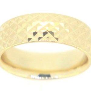 6MM D.Cut Hollow Comfort Fit Wedding Band 10KT/SIZE 5 **NOT SIZABLE** *CLEARANCE-FINAL SALE*