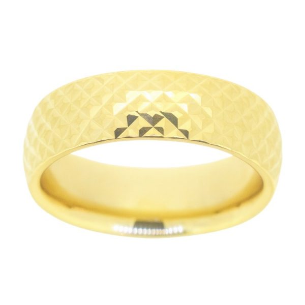 6MM D.Cut Hollow Comfort Fit Wedding Band 10KT/SIZE 5 **NOT SIZABLE** *CLEARANCE-FINAL SALE*
