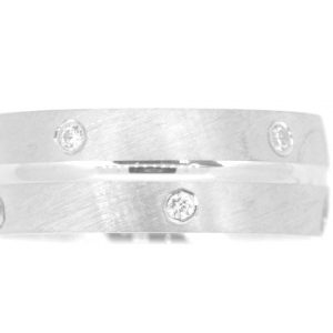 8MM Satin Finish Cubic Zirconia Wedding Band Sterling Silver/SIZE 10 *CLEARANCE-FINAL SALE*