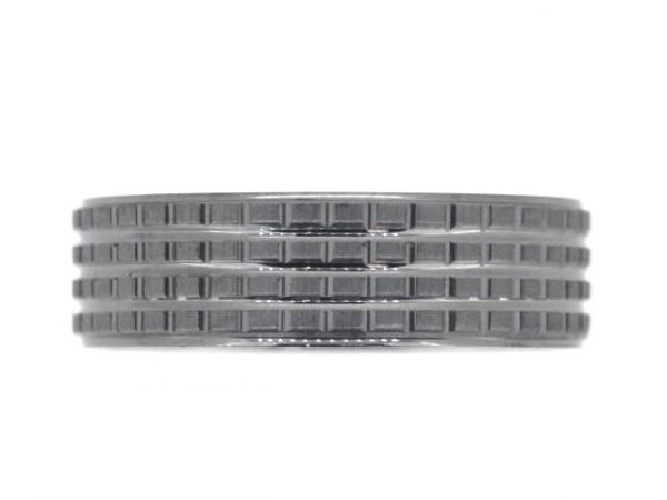 7MM Black Rhodium D.Cut Wedding Band Sterling Silver/SIZE 10