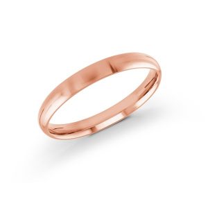 3MM Dome Comfort Fit Wedding Band 10KT PK/SIZE 9