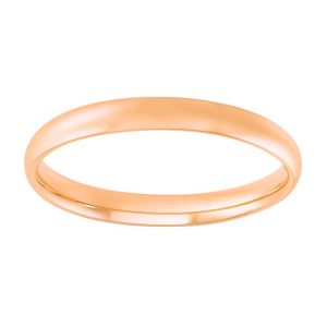 3MM Dome Comfort Fit Wedding Band 10KT PK/SIZE 6