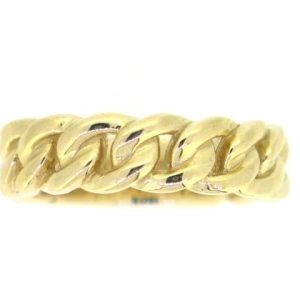 6MM Miami Cuban Solid Band 10KT/SIZE 10     *CLEARANCE-FINAL SALE*
