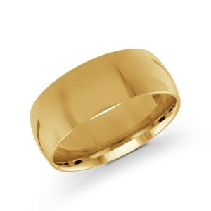 8MM Dome Comfort Fit Wedding Band 10KT/SIZE 10