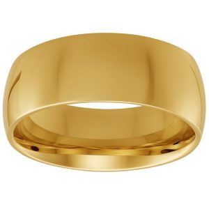 8MM Dome Comfort Fit Wedding Band 10KT/SIZE 10