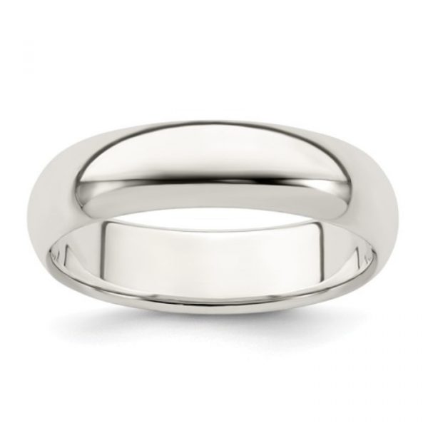 5MM DOME STERLING SILVER WEDDING BAND/SIZE 10