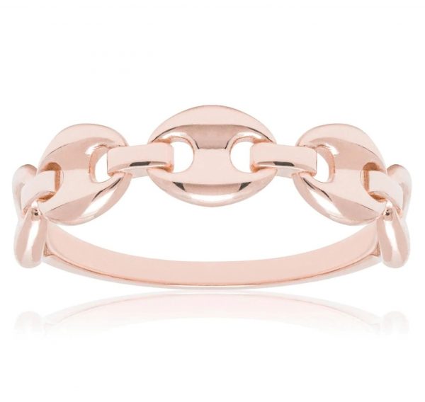 Puffed Mariner Multi Link Band 10KT PK   *CLEARANCE-FINAL SALE*