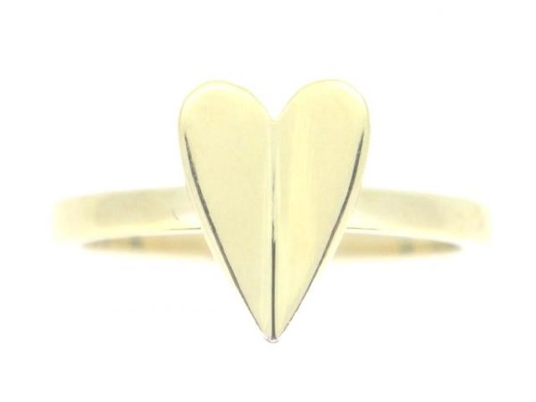 Modern Heart Ring 10KT/11MM  *Size 6