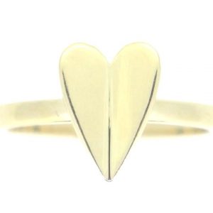 Modern Heart Ring 10KT/11MM  *Size 6