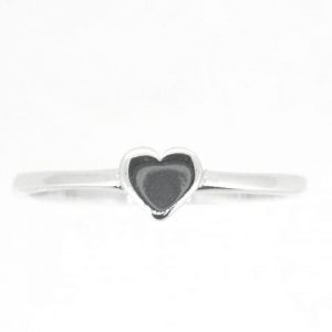 5MM High Polish Heart Ring 10KT WG   *CLEARANCE-FINAL SALE*