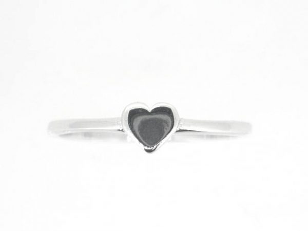 5MM High Polish Heart Ring 10KT WG   *CLEARANCE-FINAL SALE*