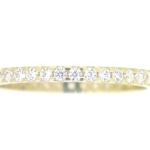 1.8MM Cubic Zirconia Eternity Band 10KT/SIZE 7   *CLEARANCE-FINAL SALE*