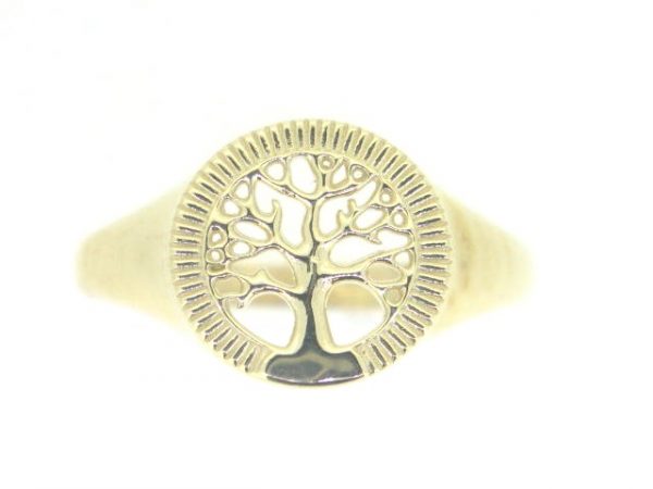 Round Tree of Life Ladies Ring 10KT/12MM   *CLEARANCE-FINAL SALE*