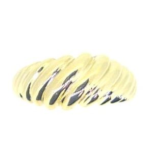 Tapered Croissant Design Dome Ring 10KT/9MM