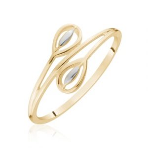 Double Leaf Ladies Ring 10KT TT