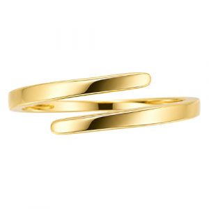High Polish Bypass Ladies Ring 10KT