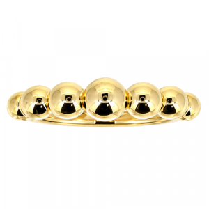 Graduated Bubble Band Ladies Ring 10KT