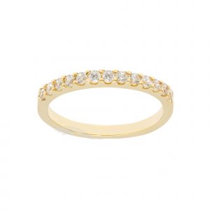 Cubic Zirconia Anniversary Stacking Band 10KT/2MM
