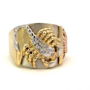 Scorpion with Cubic Zirconia Gents Ring 10KT TC/20MM SIZE 10.5  *CLEARANCE-FINAL SALE*