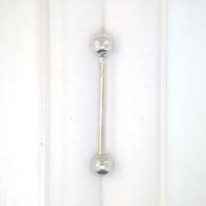 Straight Bar Body Jewellery 14KT WG/29MM      *CLEARANCE-FINAL SALE*