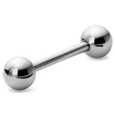 Straight Bar Body Jewellery 14KT WG/29MM      *CLEARANCE-FINAL SALE*