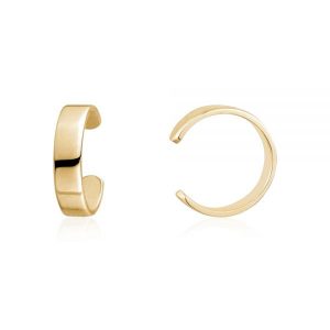 2MM Wide Plain Single Ear Cuff 10KT/10MM
