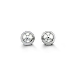 7MM High Polish Ball Studs 10KT WG    *FINAL SALE*