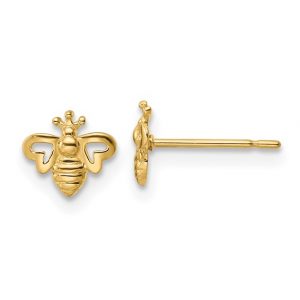 Bumble Bee Stud Earrings 14KT/6MM  *FINAL SALE*