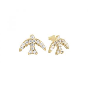 Dove Cubic Zirconia Stud Earrings 10KT/10MM *FINAL SALE*